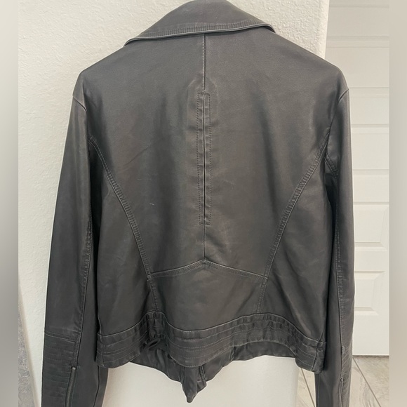 Black Feaux Leather Jacket - Picture 2 of 4